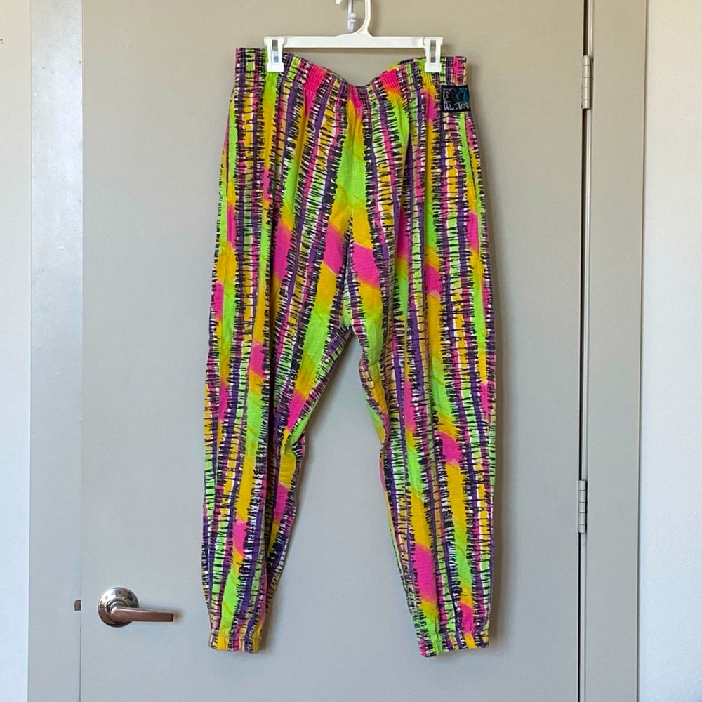 Colorful vintage muscle pants 80s/90s